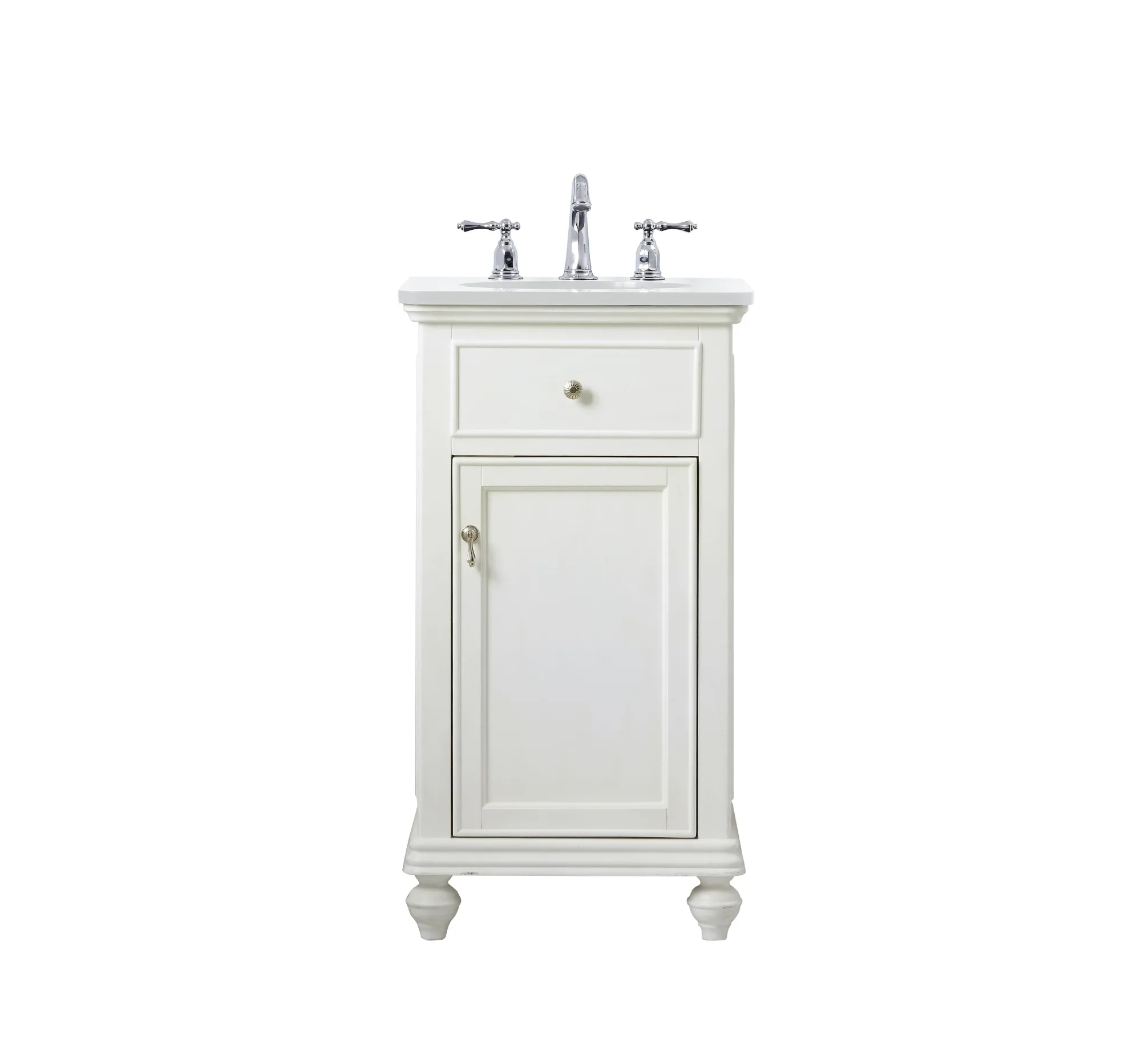 Otto Single Bathroom Vanity in Antique white