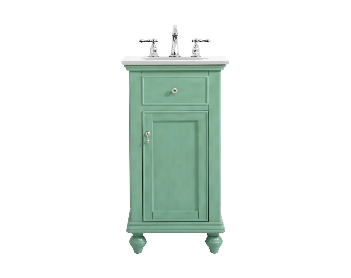 Otto Single Bathroom Vanity in Vintage mint