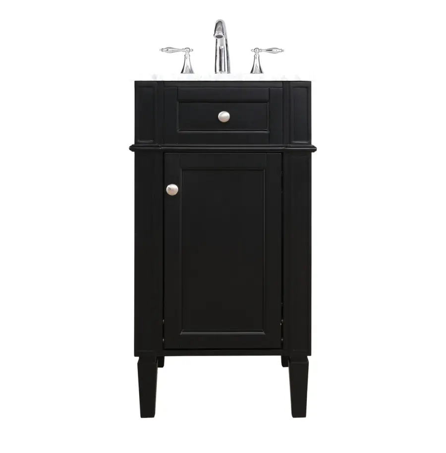 Park Avenue 18" Bathroom Vanity in Black