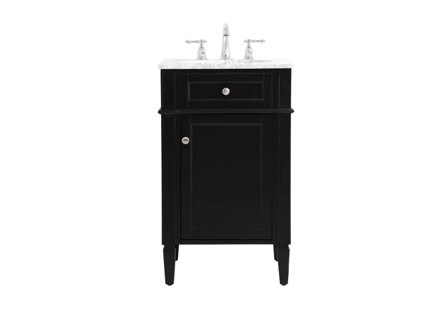 Park Avenue 21" Single Bathroom Vanity in Black