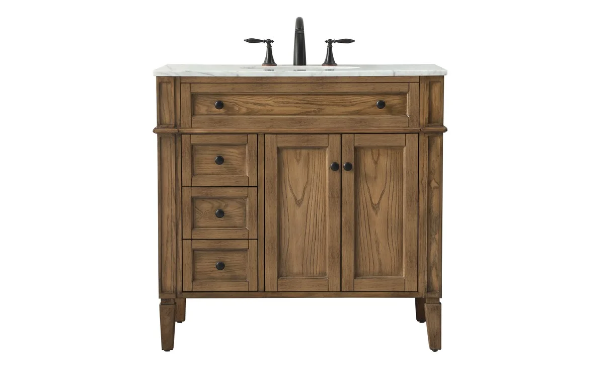 Park Avenue 36" Single Bathroom Vanity in Driftwood