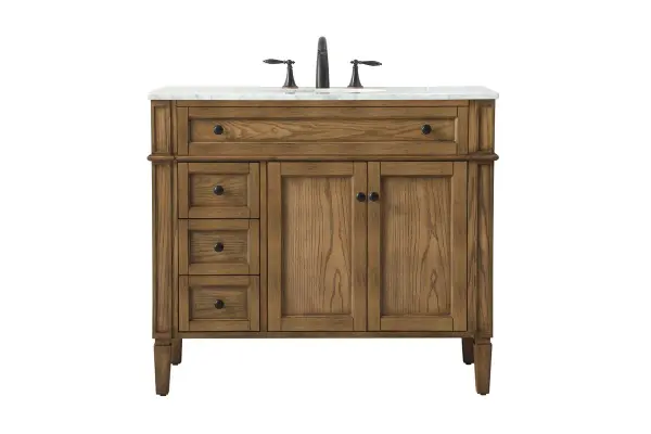 Park Avenue 40" Single Bathroom Vanity in Driftwood