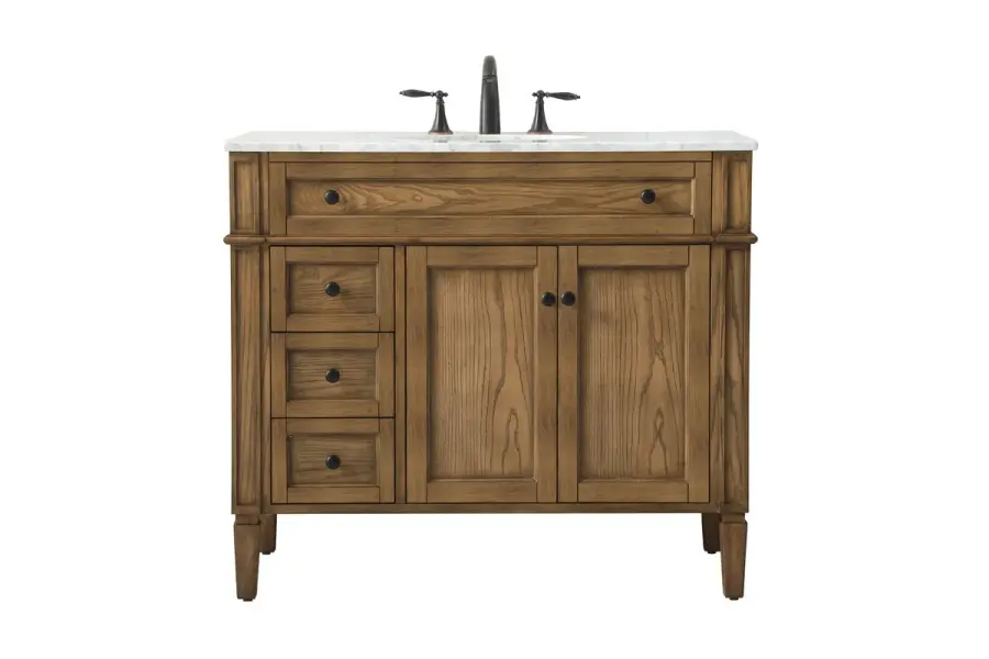 Park Avenue 40" Single Bathroom Vanity in Driftwood