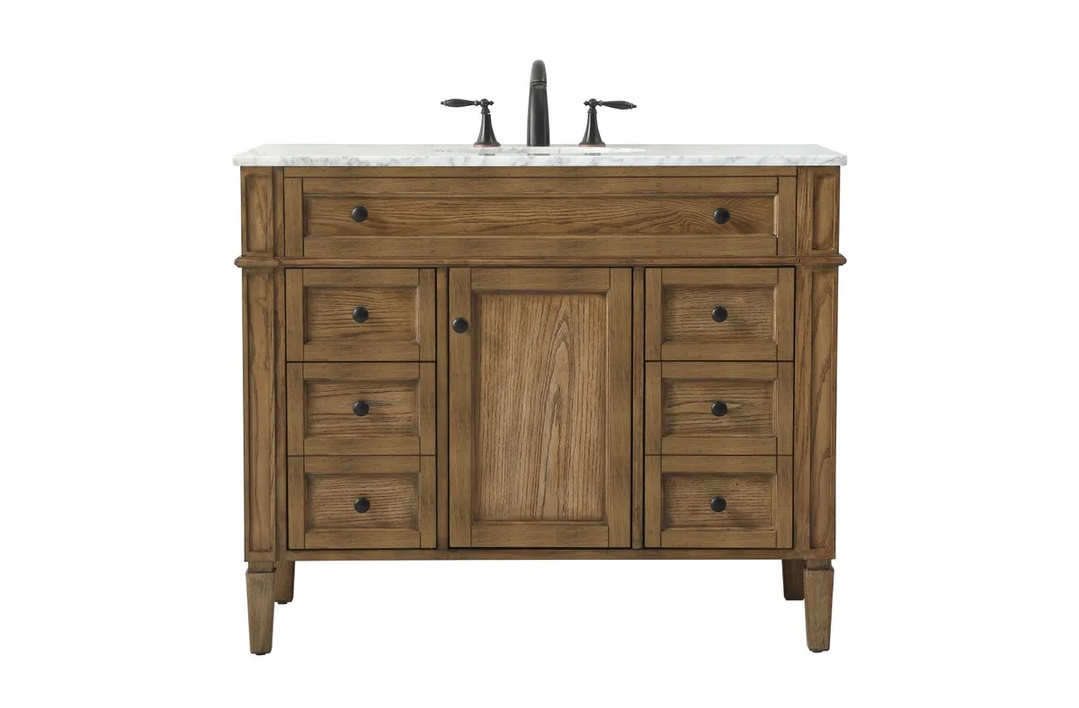 Park Avenue 42" Single Bathroom Vanity in Driftwood