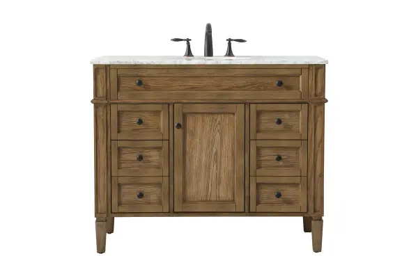 Park Avenue 42" Single Bathroom Vanity in Driftwood