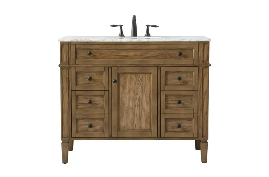 Park Avenue 42" Single Bathroom Vanity in Driftwood