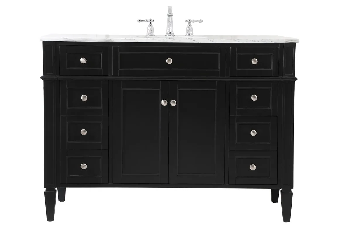 Park Avenue Bathroom Vanity Set in Black