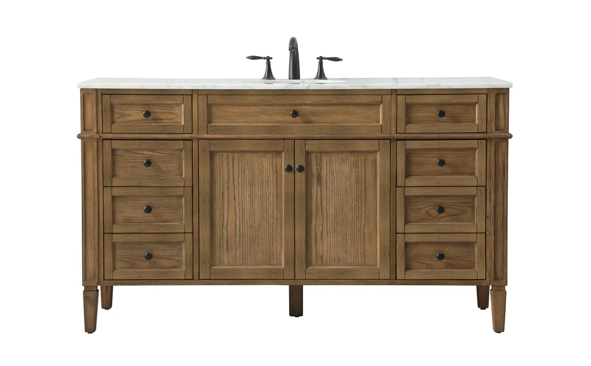 Park Avenue Single Bathroom Vanity in driftwood