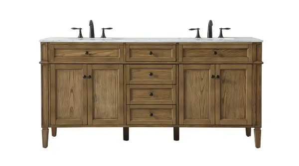 Park Avenue 72" Double Vanity in Driftwood