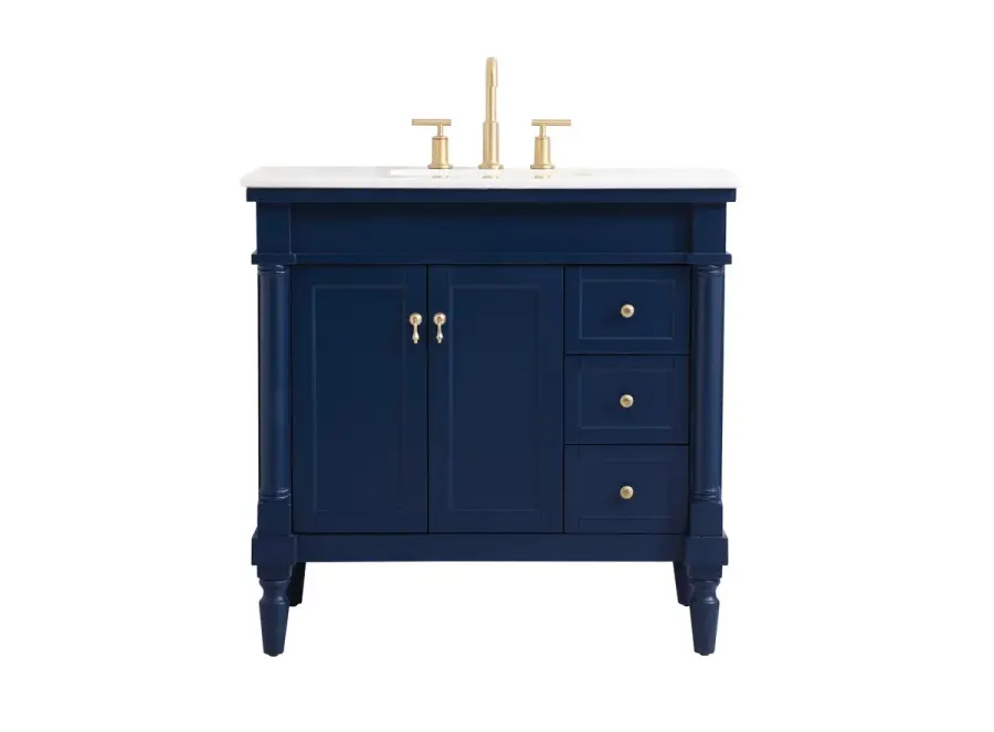 Lexington 36" Single Vanity in Blue