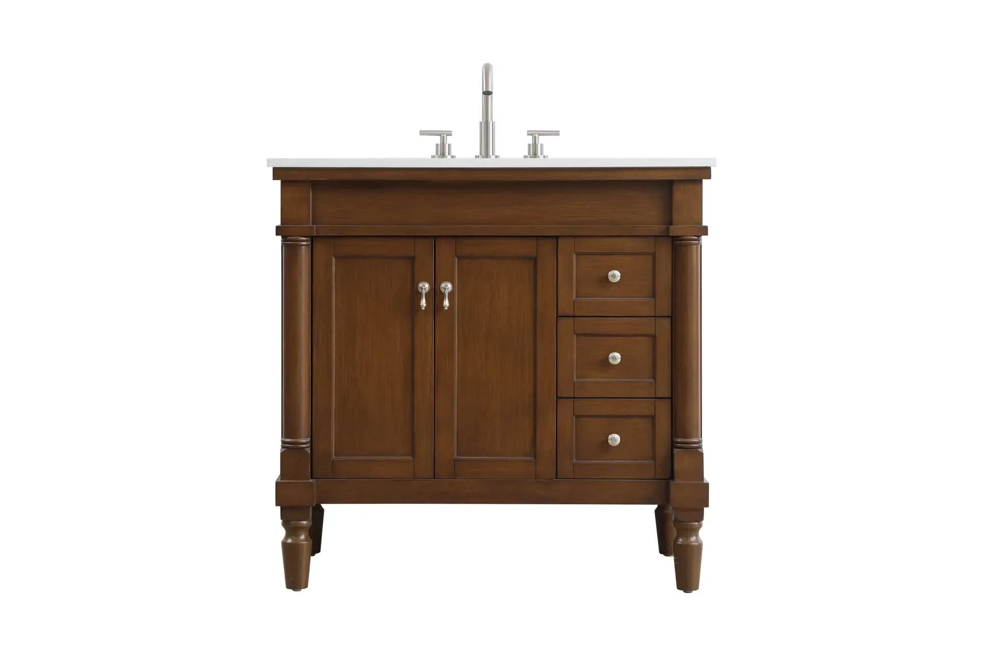 Lexington 36" Single Bathroom Vanity in Walnut