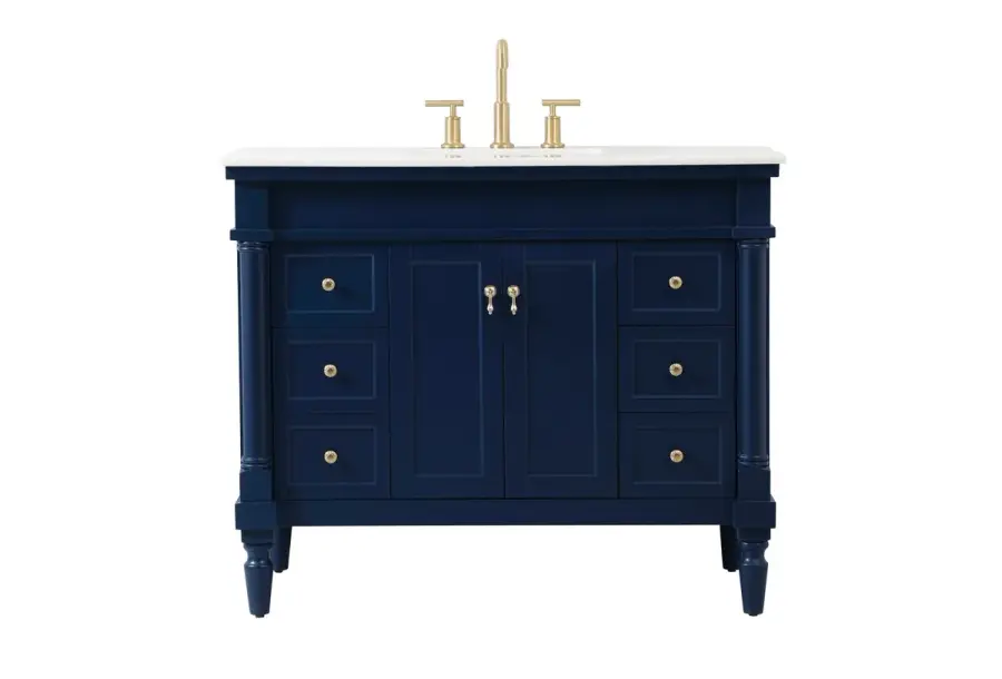 Lexington 42" Single Sink Vanity in Blue