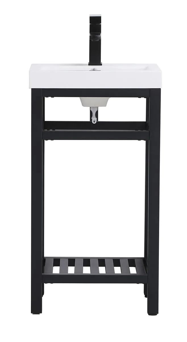 Raya Single Bathroom Vanity in black
