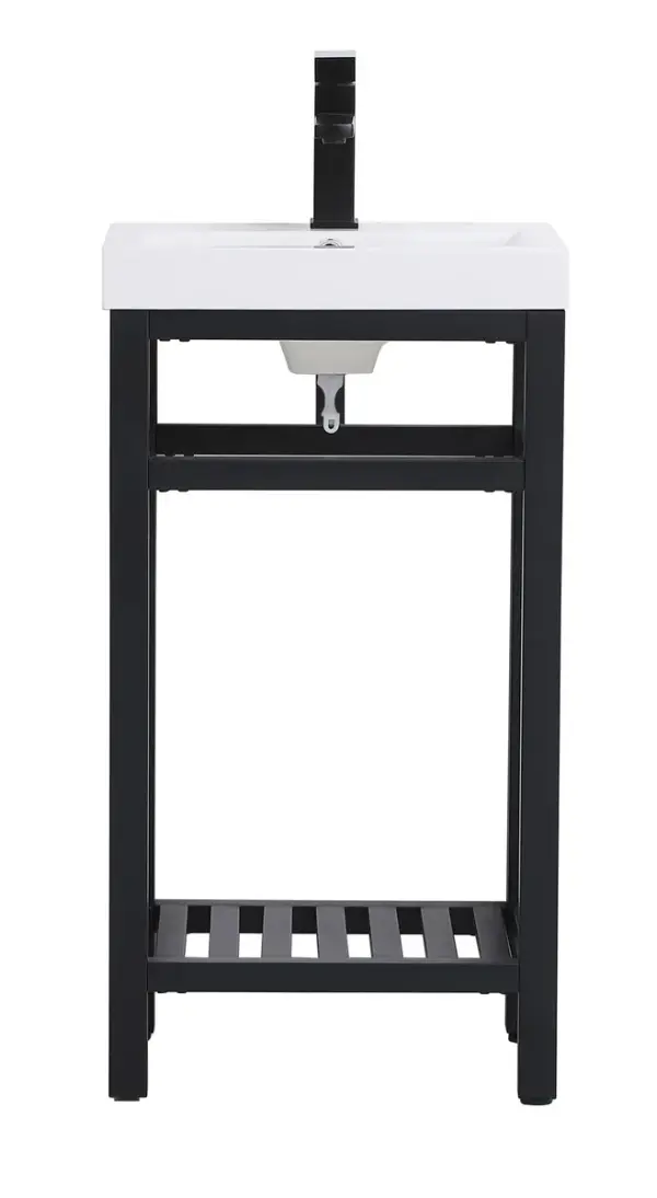 Raya 18" Single Bathroom Vanity in Black