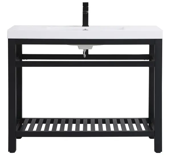Raya 42" Single Bathroom Vanity in Black