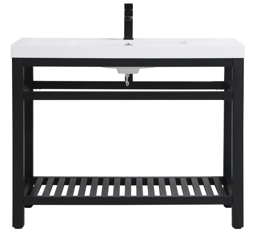 Raya 42" Single Bathroom Vanity in Black