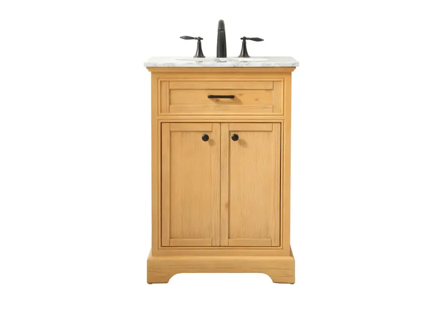 Americana 24" Single Bathroom Vanity in Natural Wood