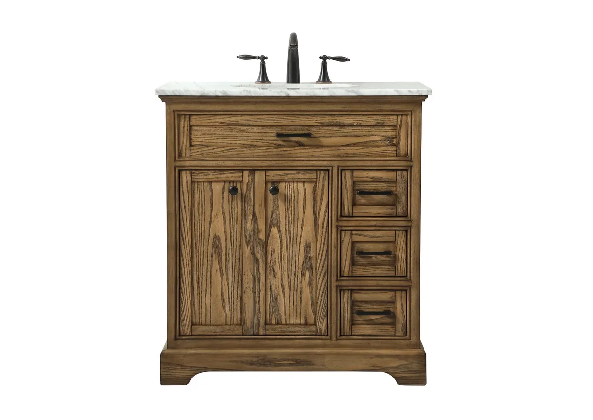 Americana 32" Single Bathroom Vanity in Driftwood