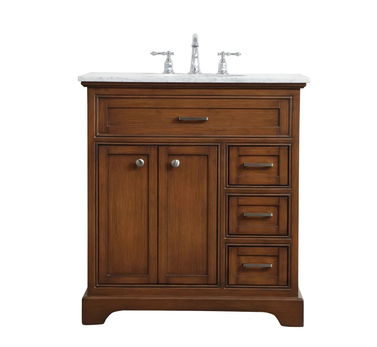 Americana 32" Single Bathroom Vanity in Teak
