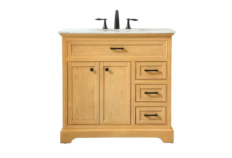 Americana 36" Single Bathroom Vanity in Natural Wood