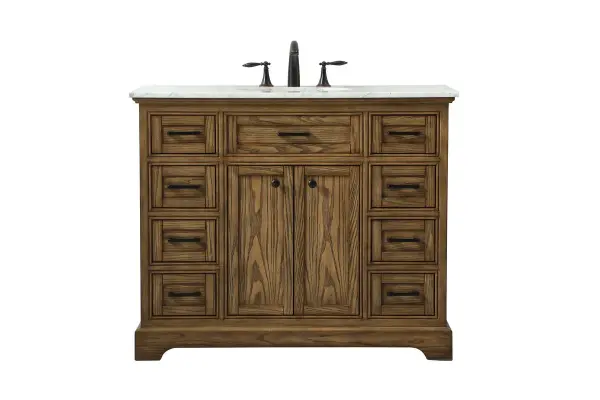 Americana 42" Single Bathroom Vanity in Driftwood