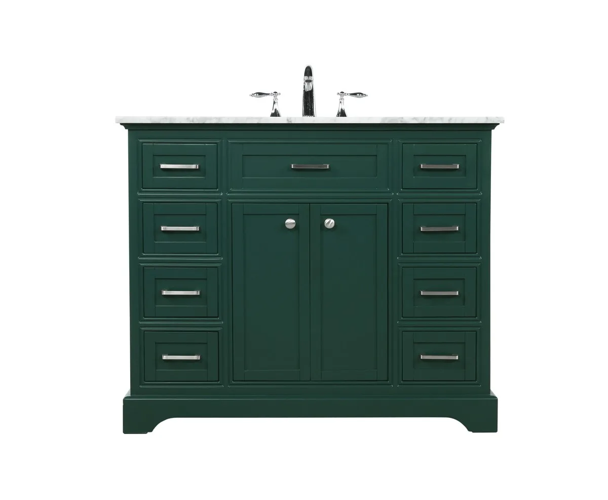 Americana 42" Single Bathroom Vanity in Green