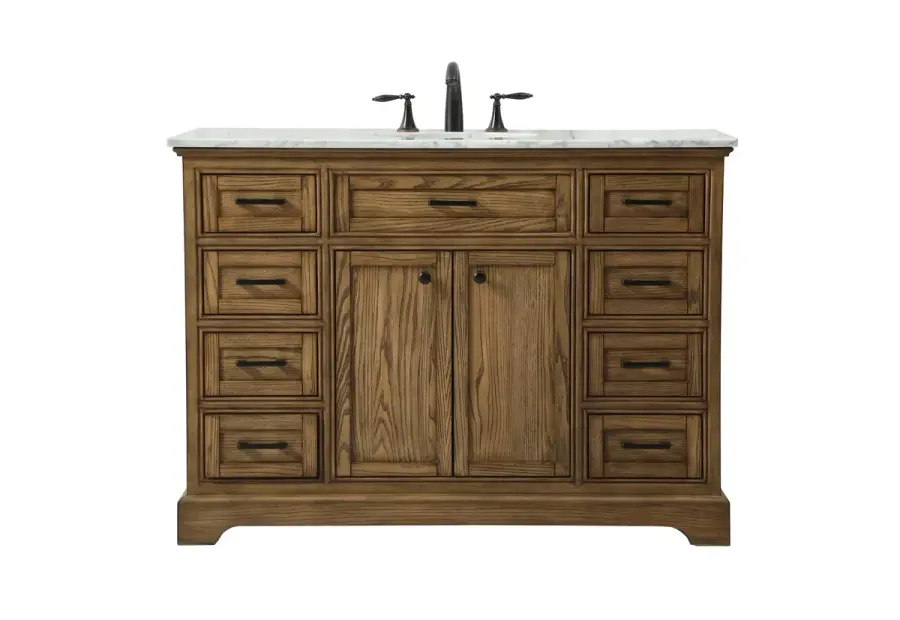 Americana 48" Single Bathroom Vanity in Driftwood