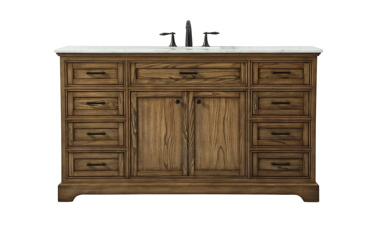 Americana Single Bathroom Vanity in driftwood