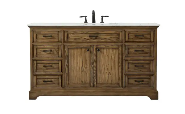 Americana 60" Single Bathroom Vanity in Driftwood