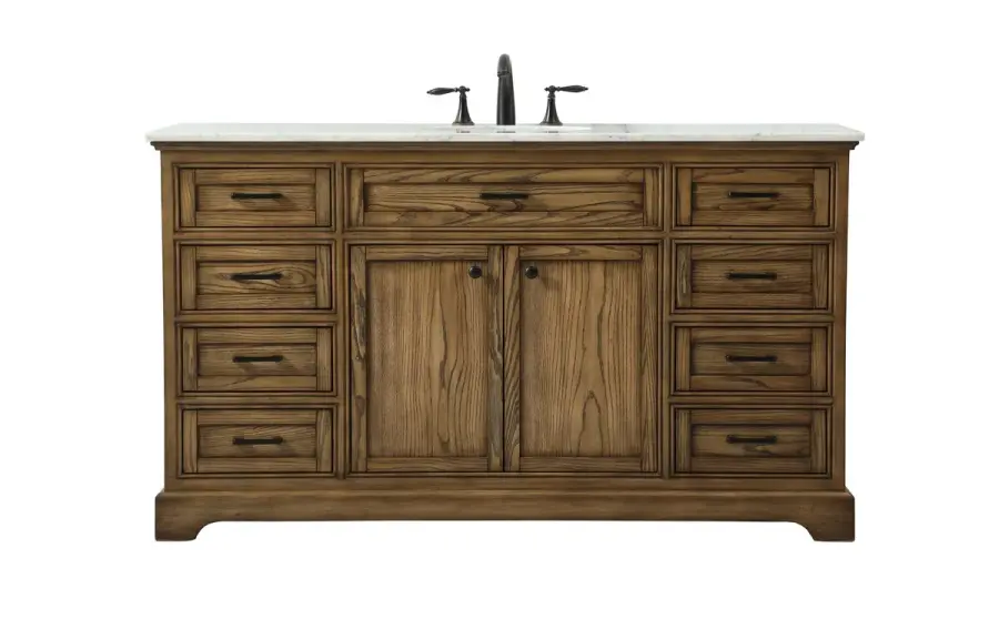 Americana 60" Single Bathroom Vanity in Driftwood