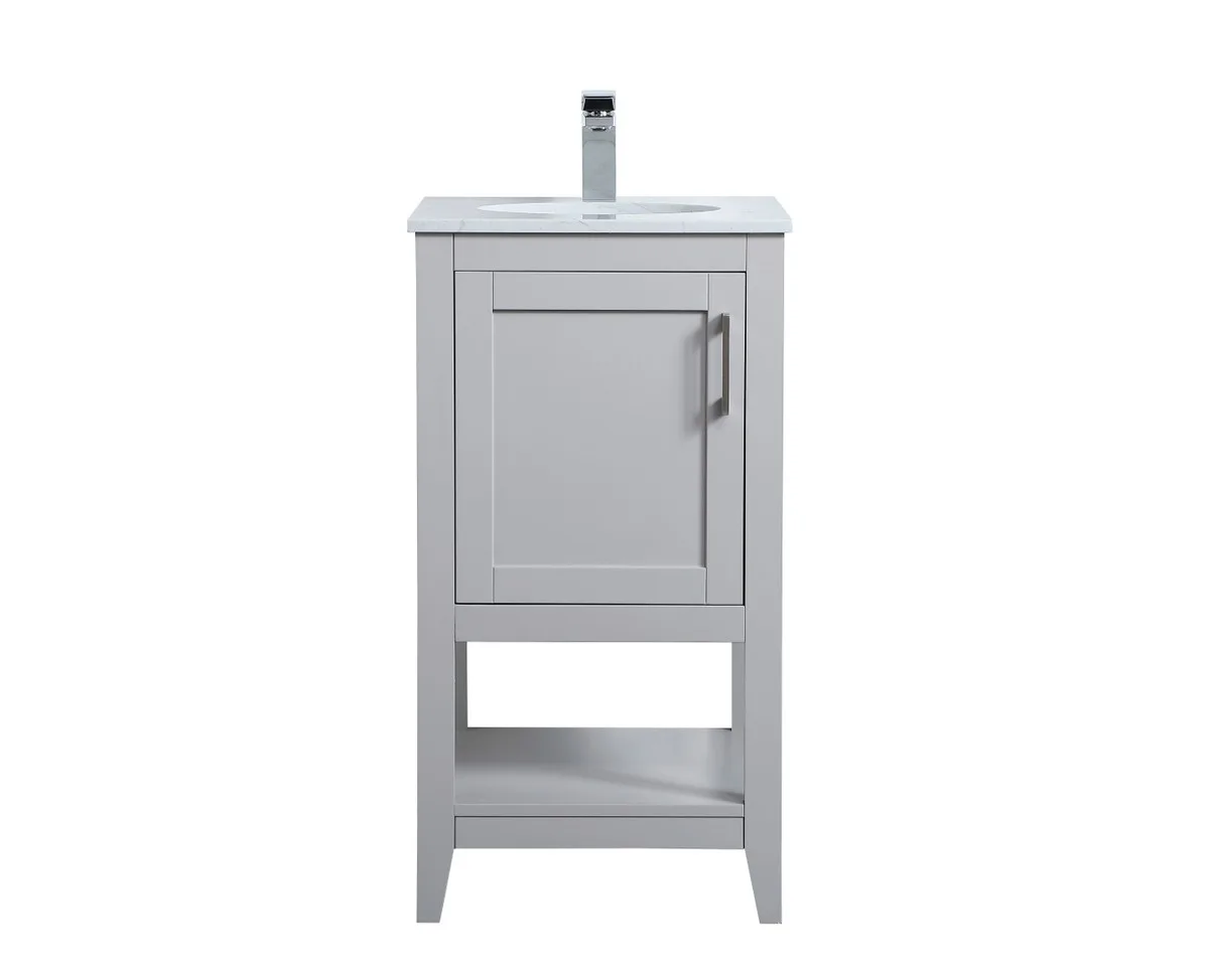 Aubrey 18" Single Bathroom Vanity in Grey