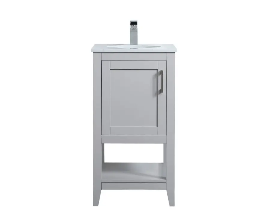 Aubrey 18" Single Bathroom Vanity in Grey