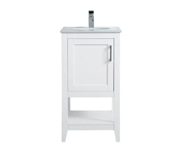 Aubrey 18" Single Bathroom Vanity in White