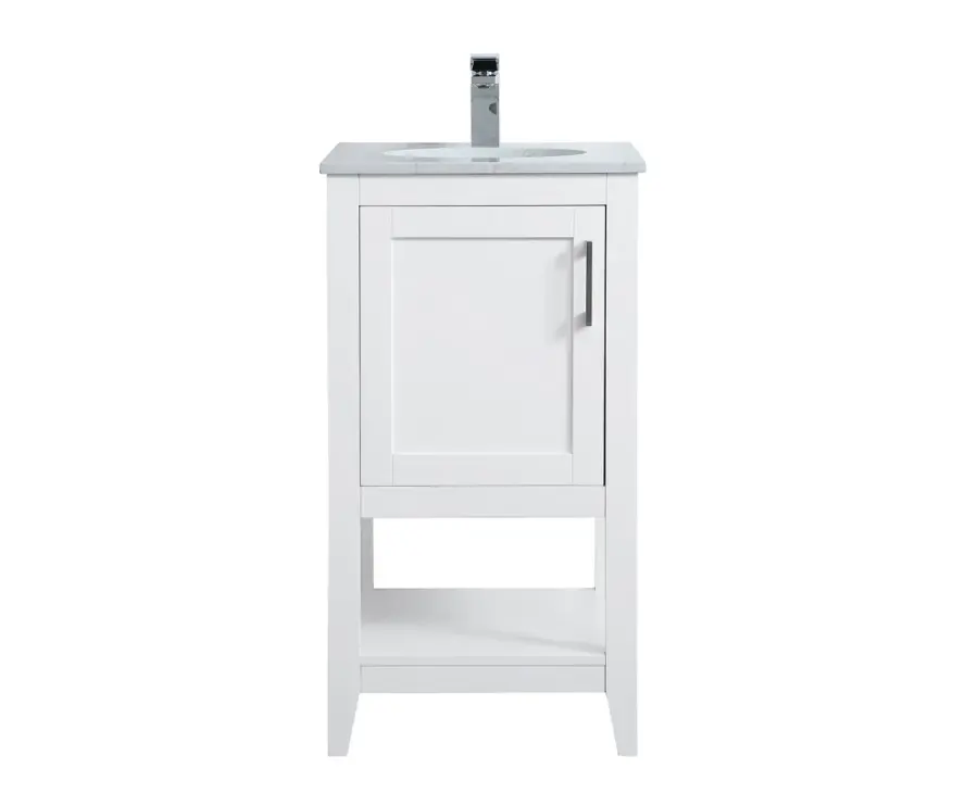 Aubrey 18" Single Bathroom Vanity in White