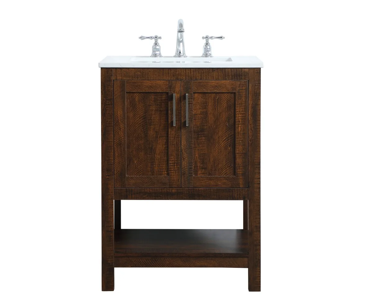 Aubrey 24" Single Bathroom Vanity in Espresso