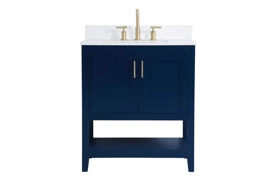 Aubrey 30" Bathroom Vanity Set in Blue