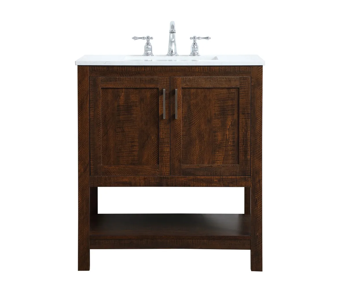 Aubrey 30" Single Bathroom Vanity in Espresso