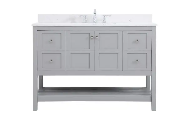 Theo 48" Bathroom Vanity Set in Gray