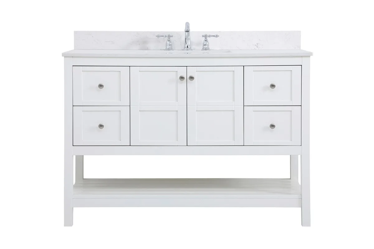 Theo Bathroom Vanity Set in White