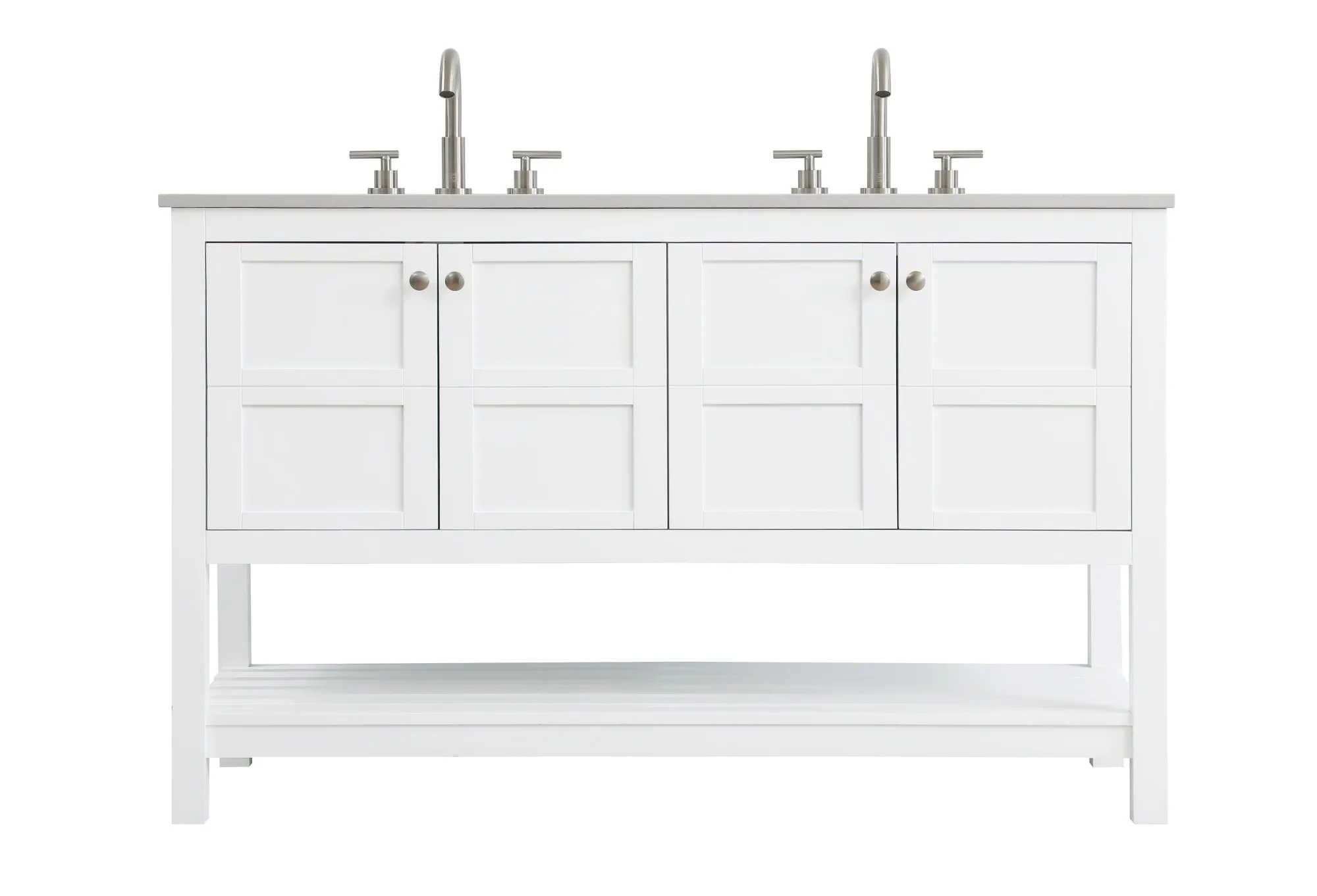 Theo 54" Bathroom Vanity in White