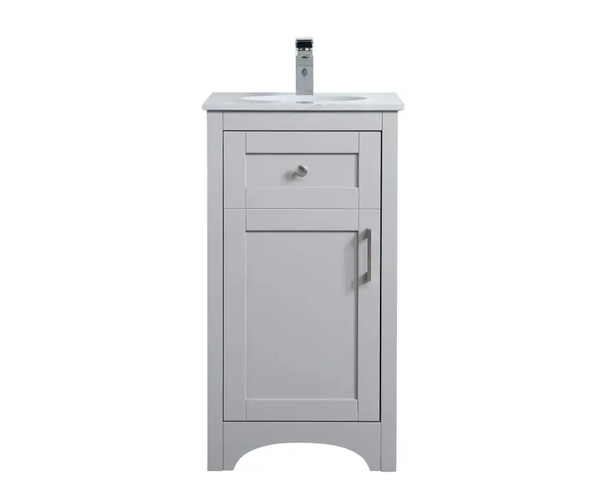 Moore 18" Single Bathroom Vanity in Grey