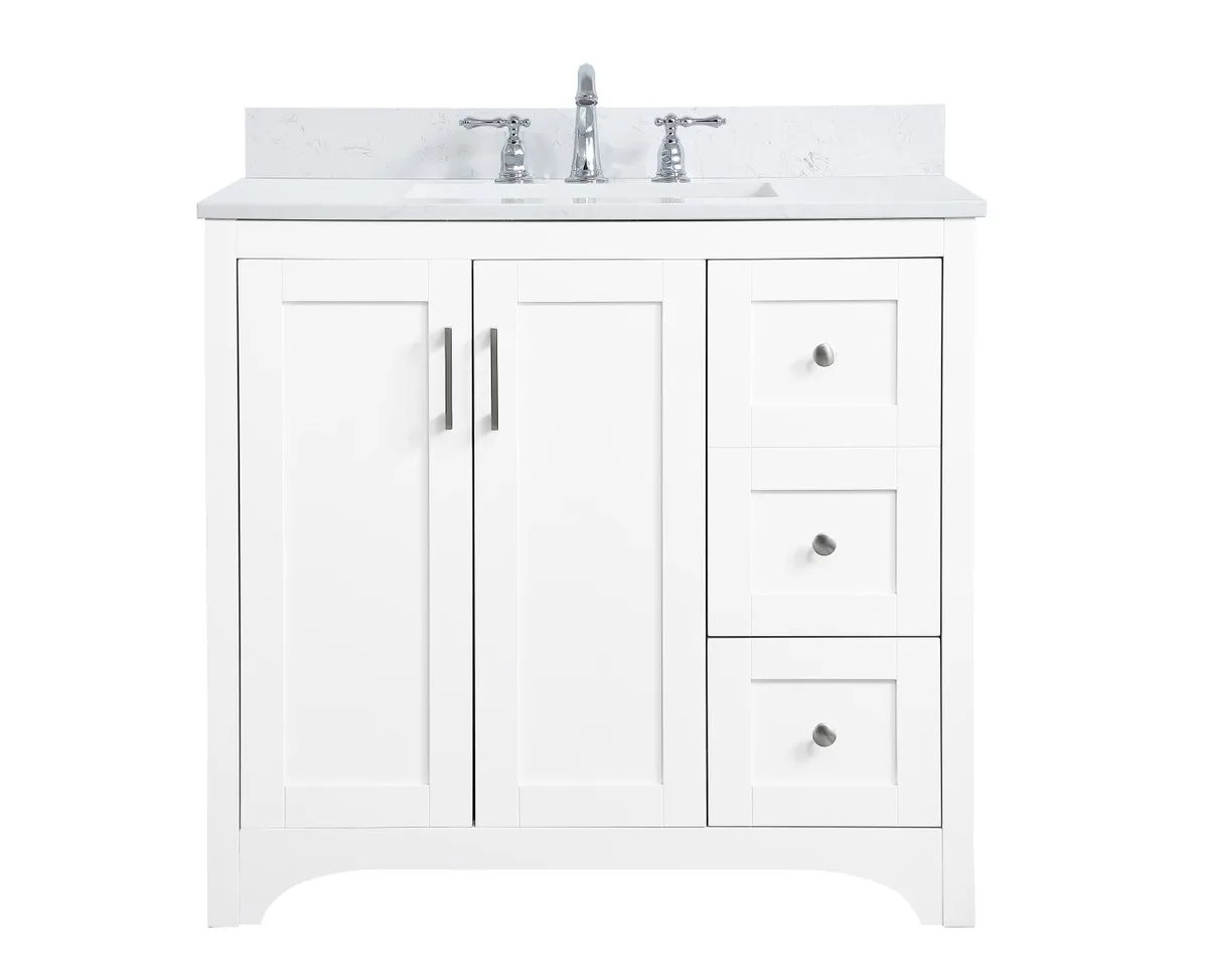 Moore Bathroom Vanity Set in White