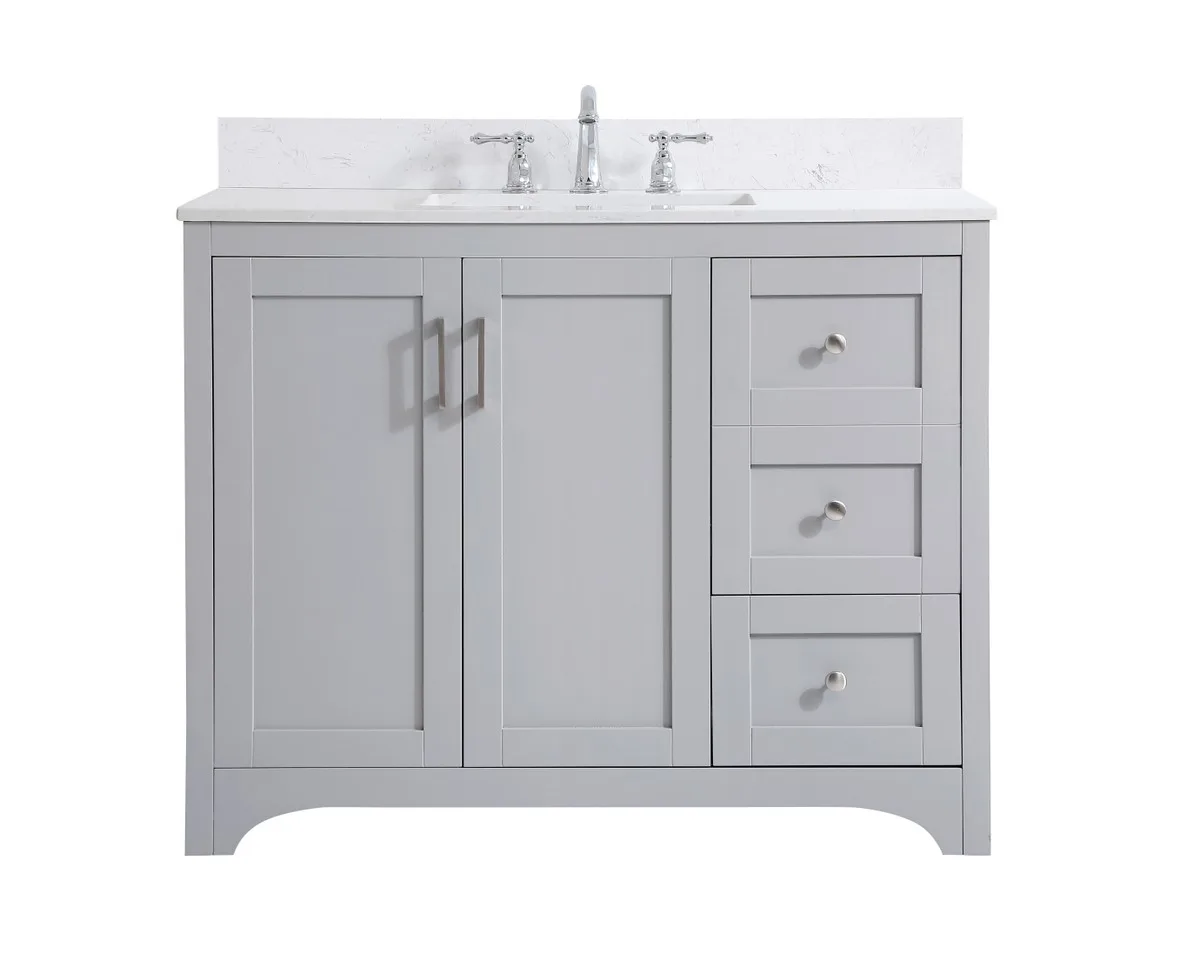 Moore Bathroom Vanity Set in Grey