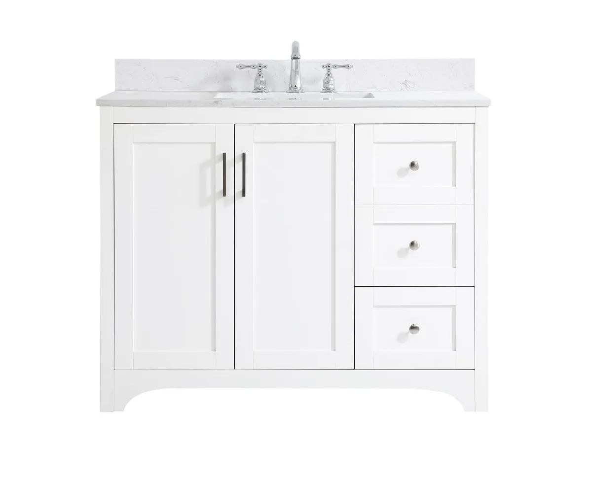 Moore Bathroom Vanity Set in White