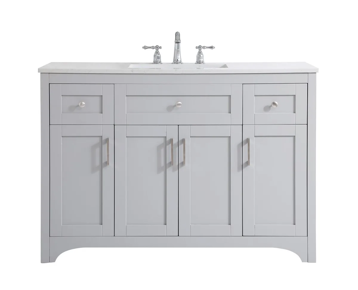 moore Single Bathroom Vanity in Grey