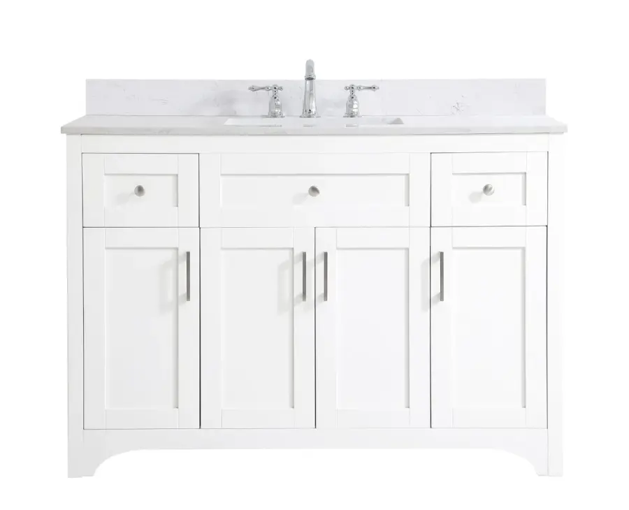 Moore 48" Bathroom Vanity Set in White