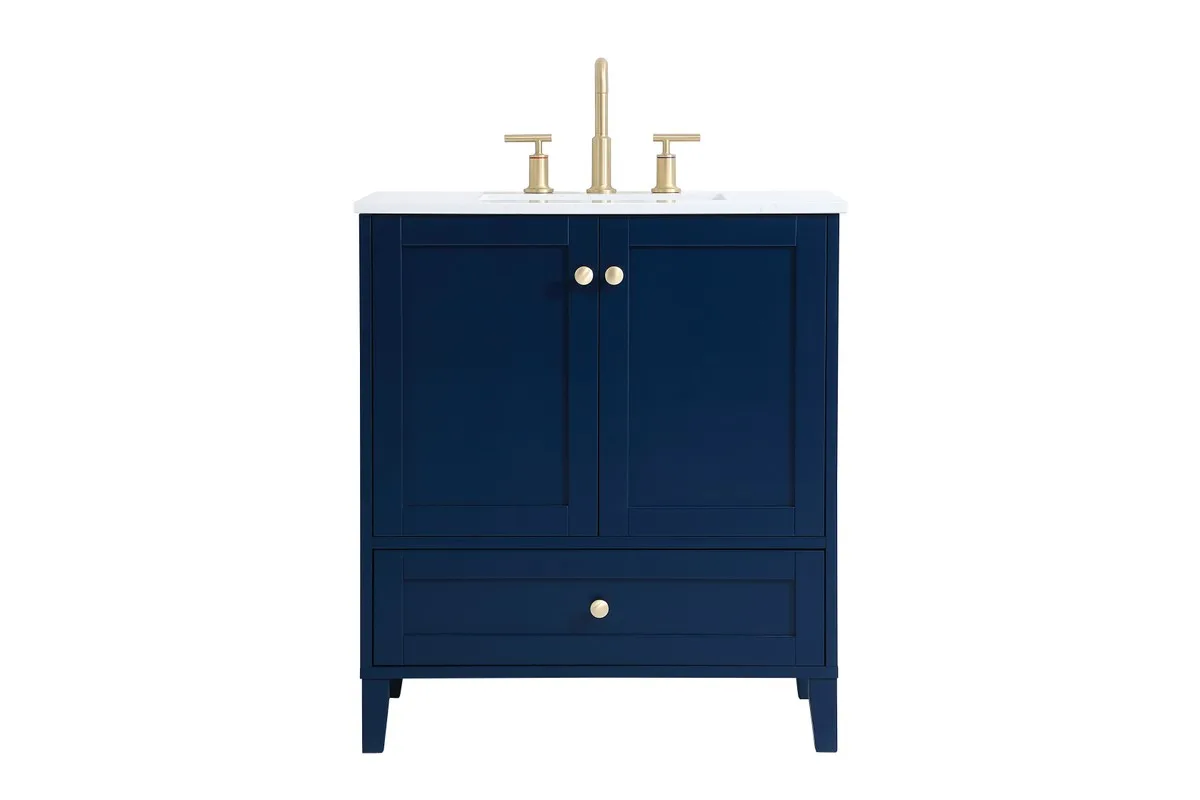 Sommerville 30" Single Bathroom Vanity in Blue