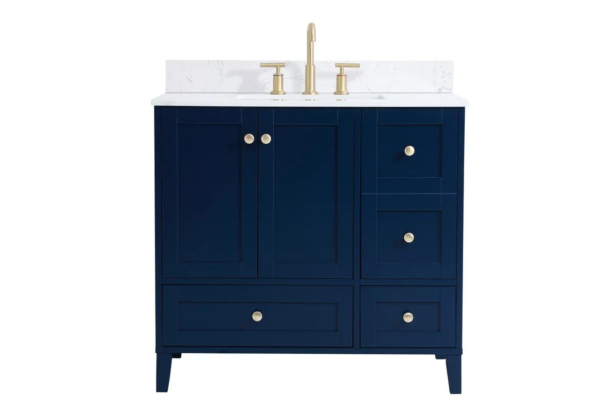 Sommerville Bathroom Vanity Set in Blue