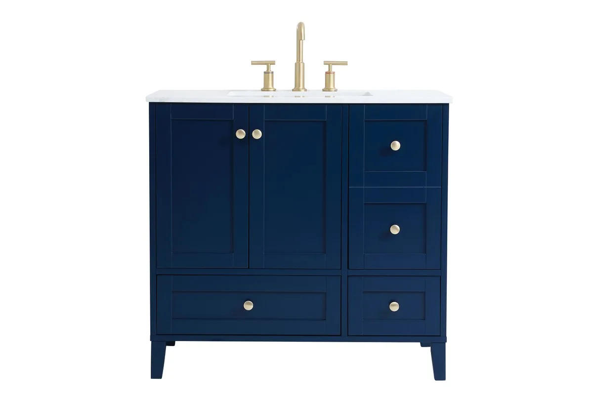 Sommerville 36" Single Bathroom Vanity in Blue
