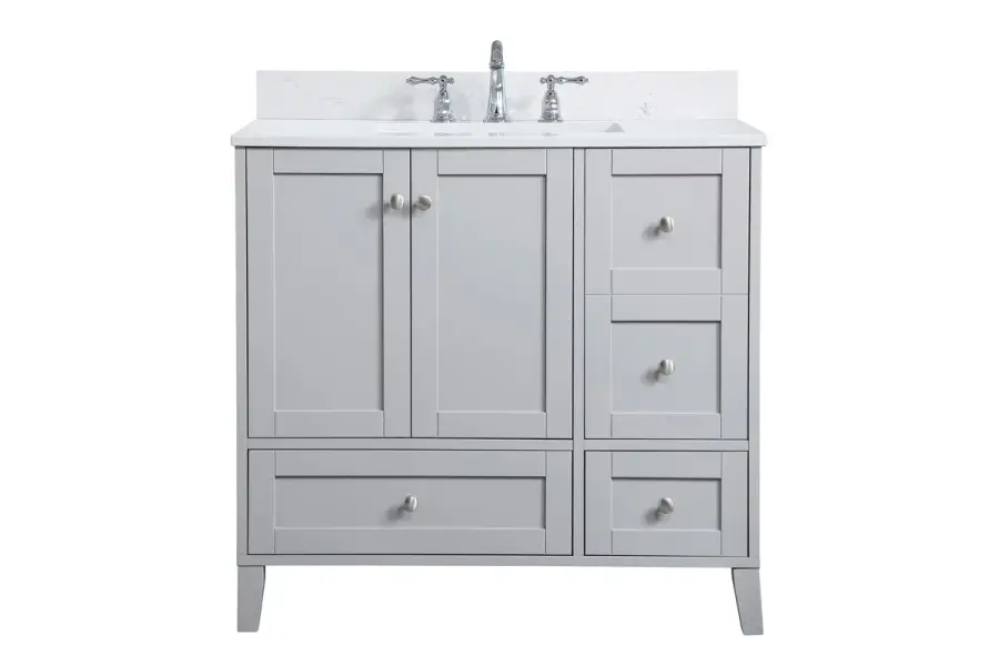 Sommerville 36" Bathroom Vanity Set in Grey